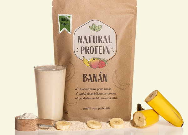 banánový protein veganský