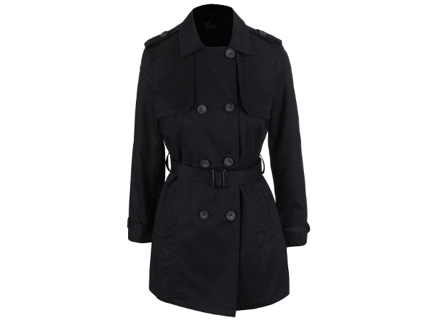 jarní černý kabát