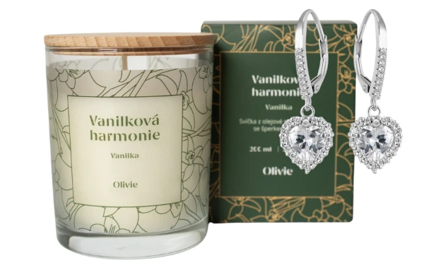 svíčka pravý stříbrný šperk