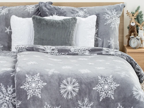 povlečení šedé vločky