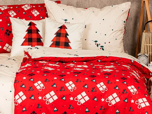 povlečení vánoční dárečky