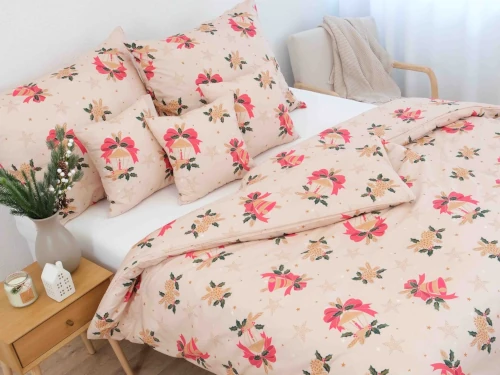 hnědé povlečení zimní