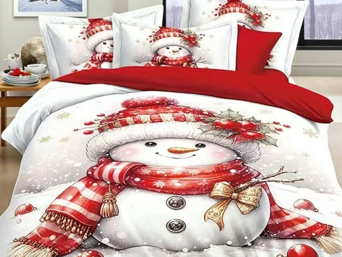 povlečení se sněhulákem