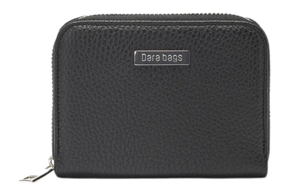 černá kožená malá peněženka Dara Bags