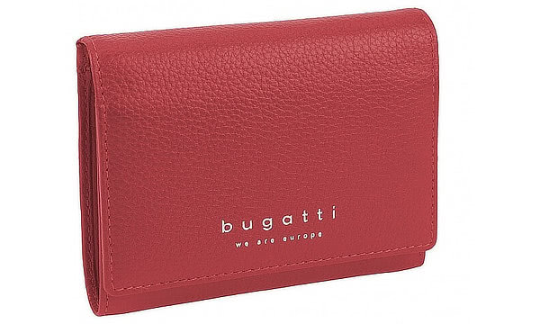 červená malá peněženka bugatti