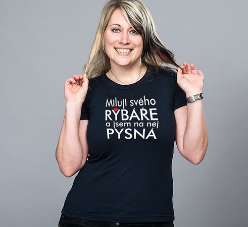 Triko - Miluji svého rybáře a jsme na něj pyšná